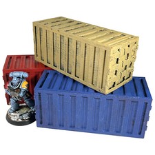 3x Shipping Containers 28mm