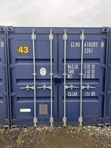 Blue 20ft shipping container